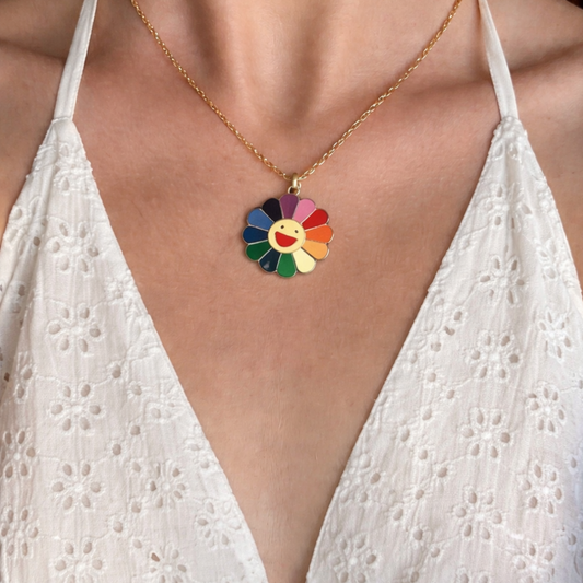 Rainbow Flower Chain
