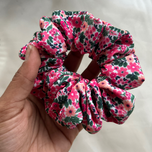 Floral Garden Printed Scrunchie