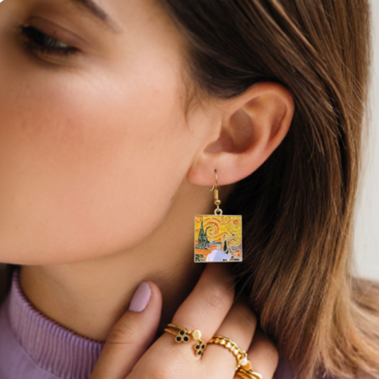 Van Gogh  Painting Earring