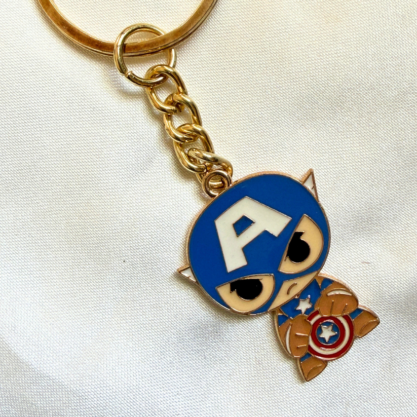 Captain America Keychain – Scrunchit