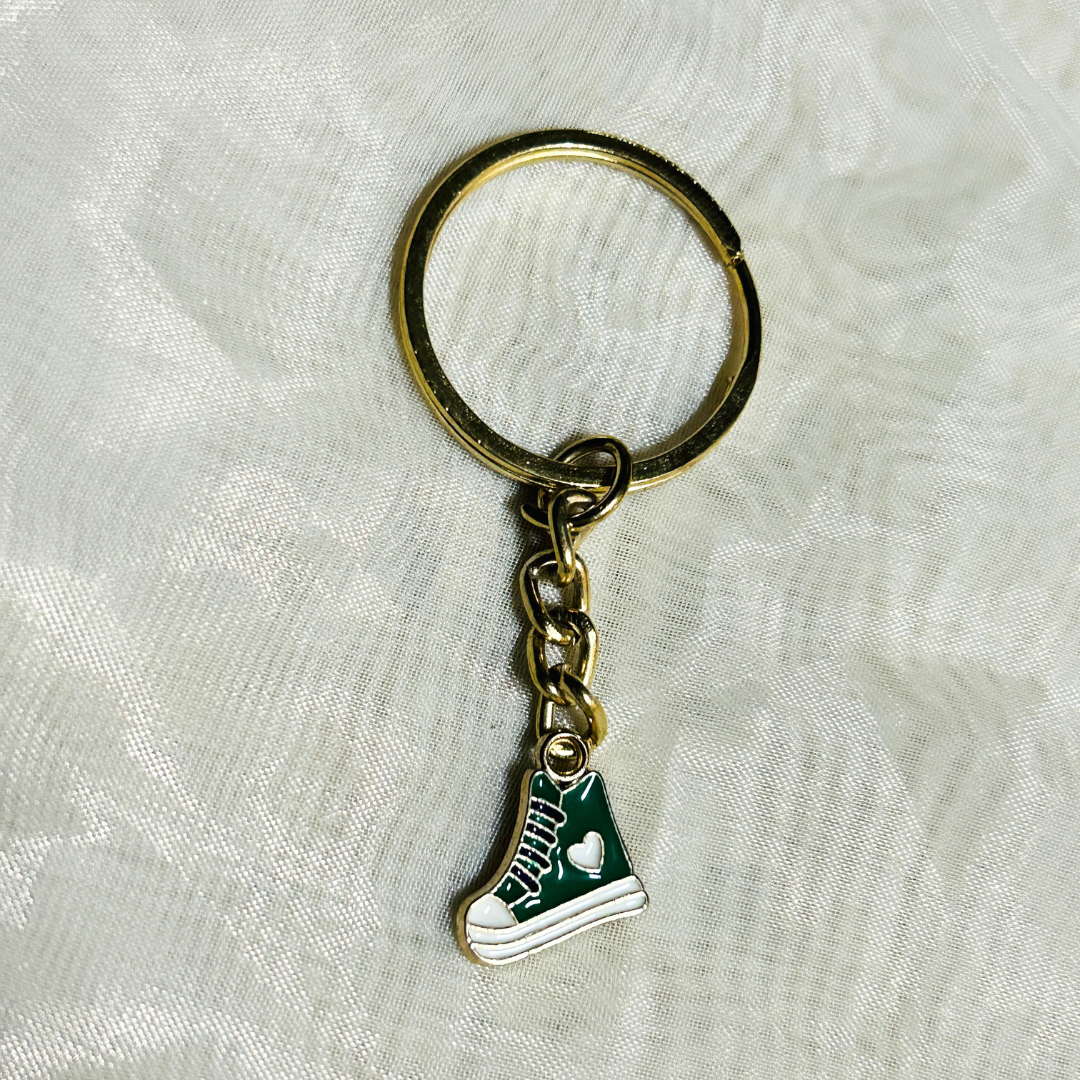 Green Converse Sneaker Keychain