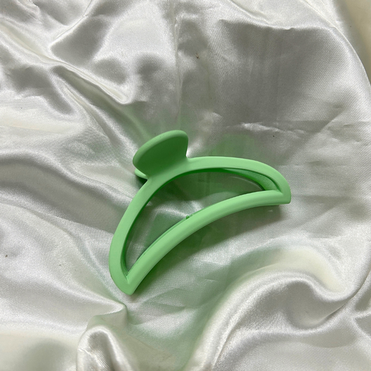 Semi Circle Claw Clip - Green