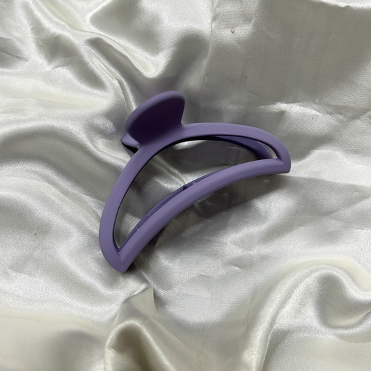 Semi Circle Claw Clip - Deep Purple