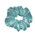 Aqua - Electric Blue Satin Scrunchie