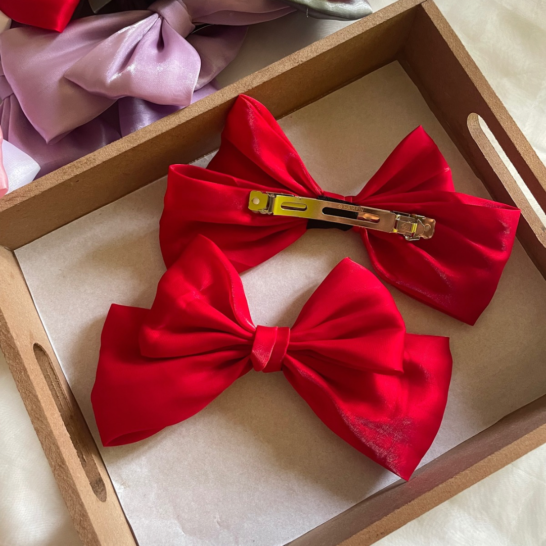 Bright Red XL Bow