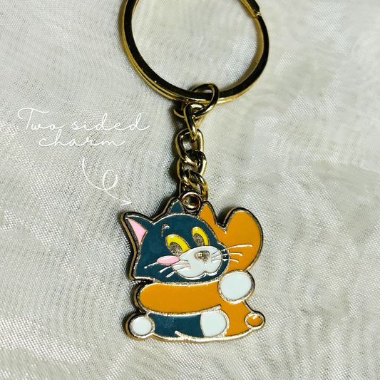 Tom and Jerry Two Sided Charm KeyChain