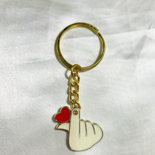 BTS Heart Keychain