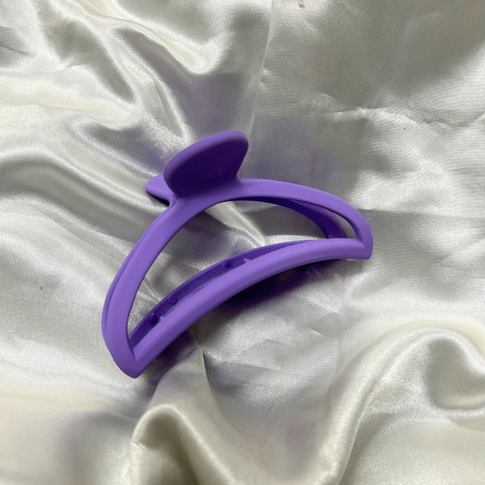 Semi Circle Claw Clip - Purple