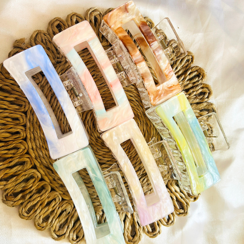 Premium Quality Rectangle Claw Clip - Large