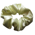 Lime - Pastel Yellow Satin Scrunchie