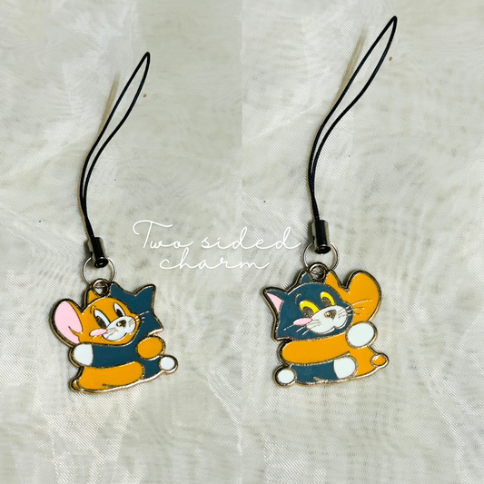 Tom and Jerry Two sided Phone Charm