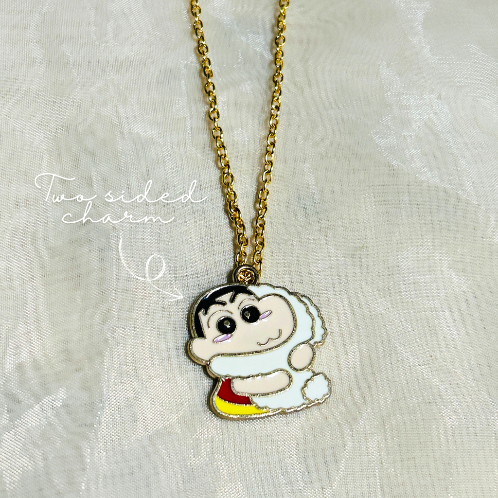 Shinchan and Shiro Two sided Charm Chain