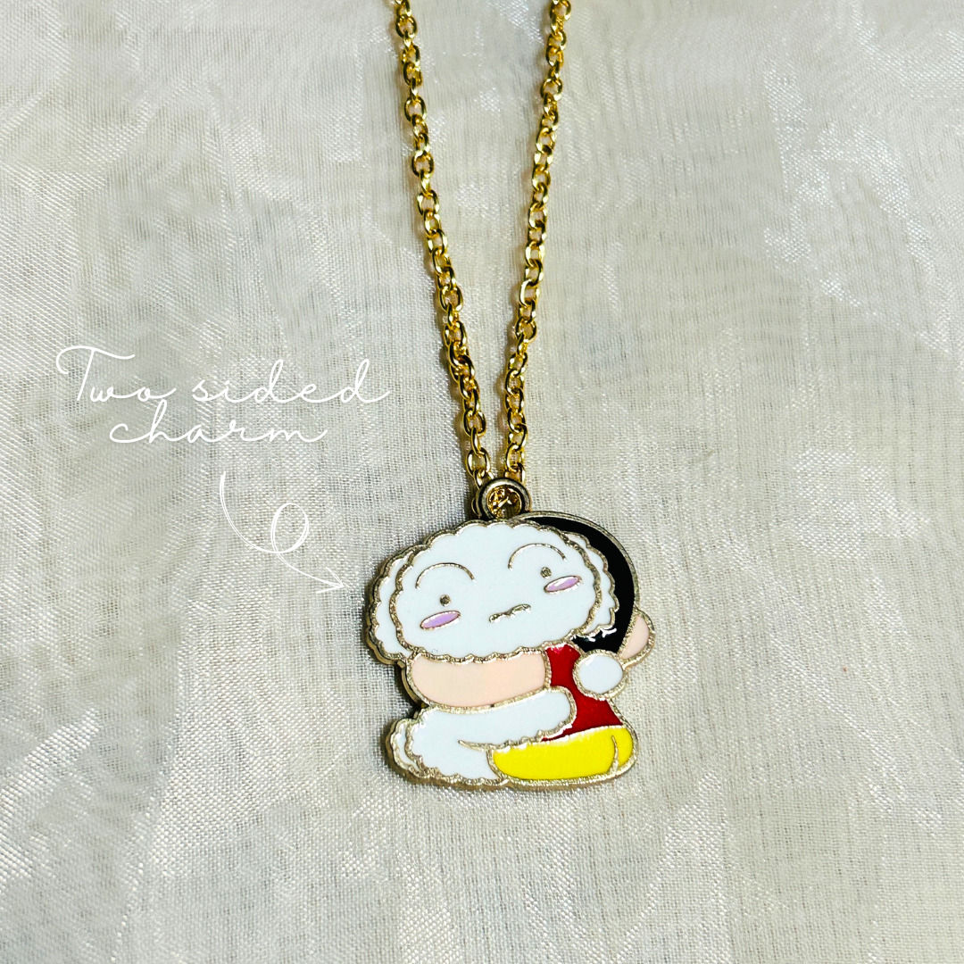 Shinchan and Shiro Two sided Charm Chain