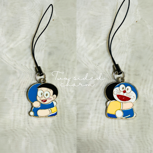 Doraemon and Nobita Two sided Phone Charm