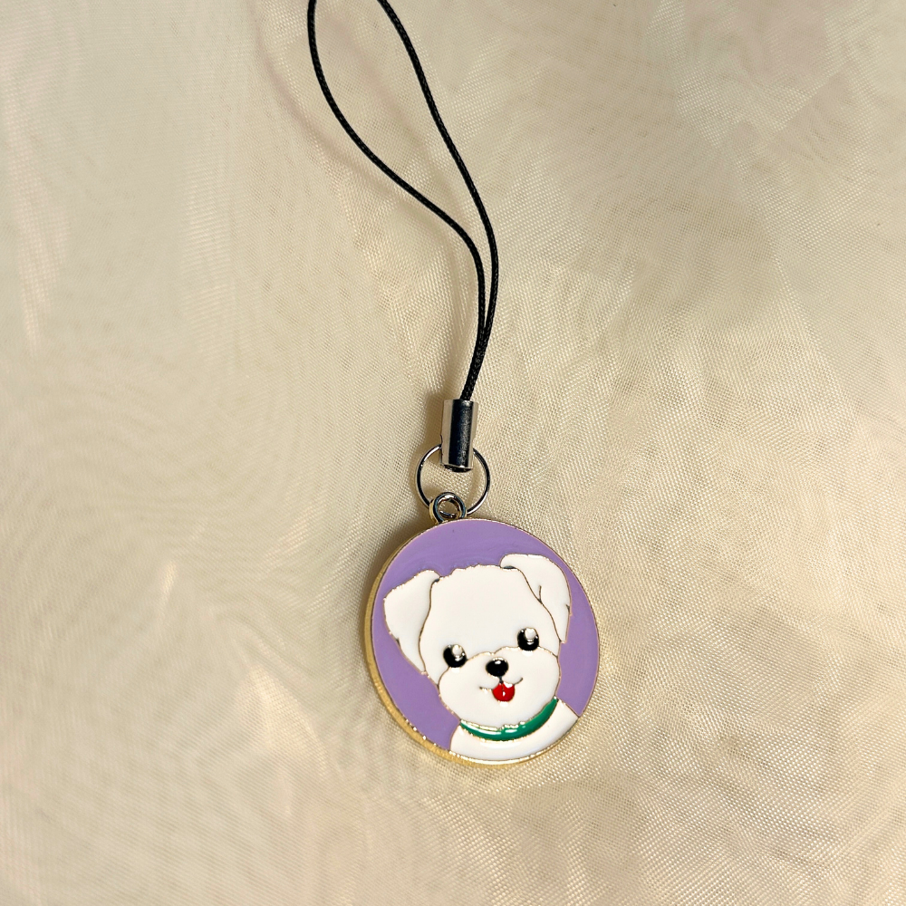 Cute Dog Phone Charm
