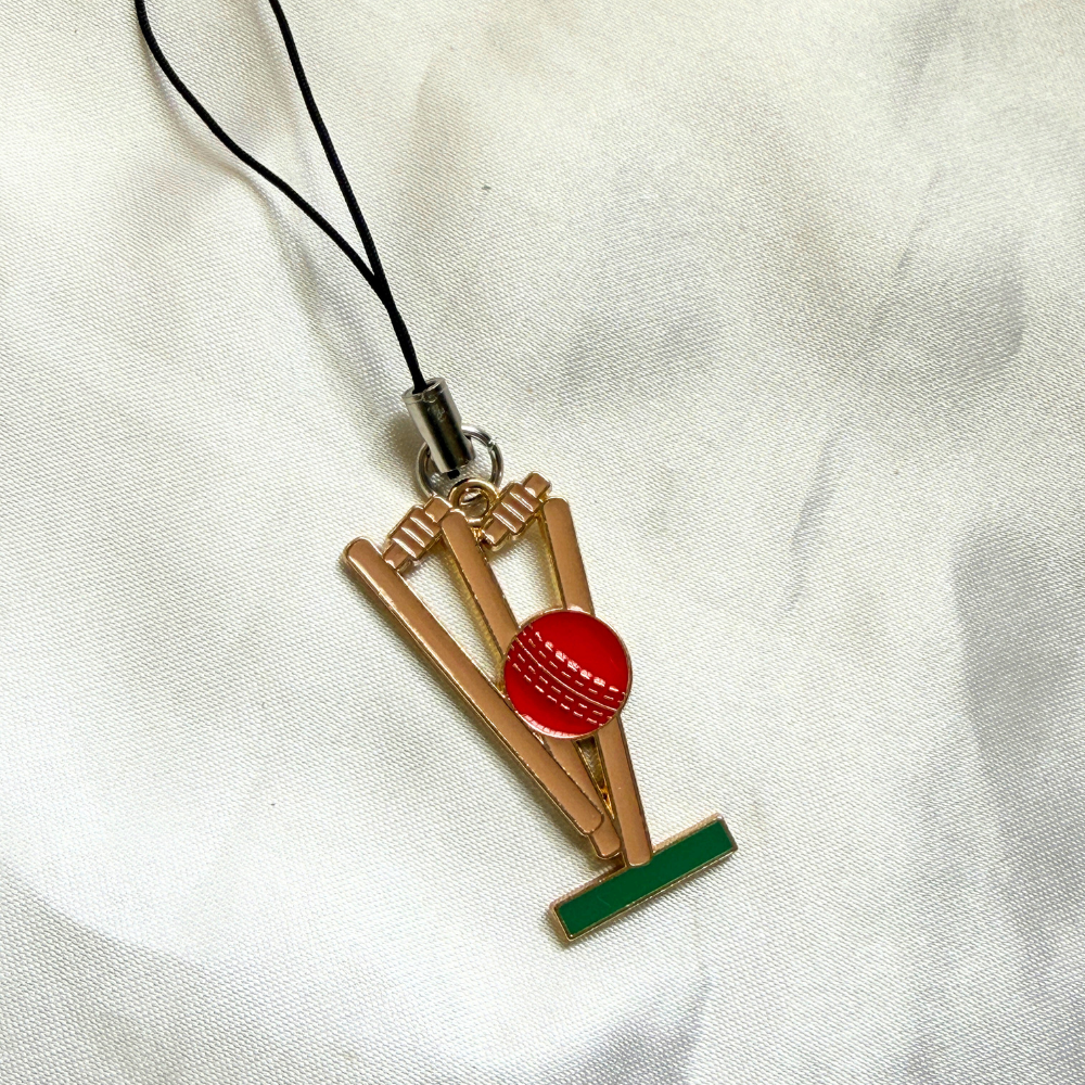 Cricket Wicket Phone Charm