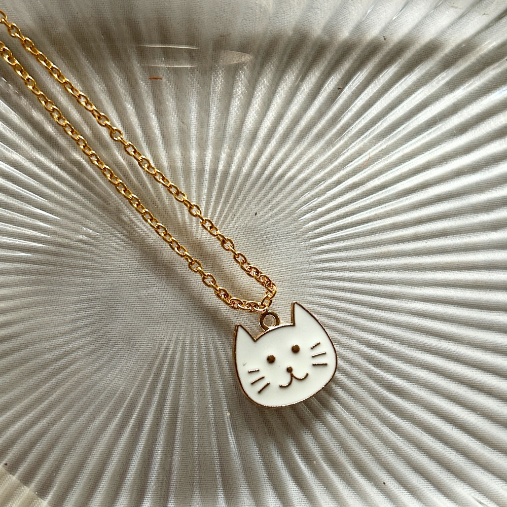 Cat Chain - White, Black, Pink