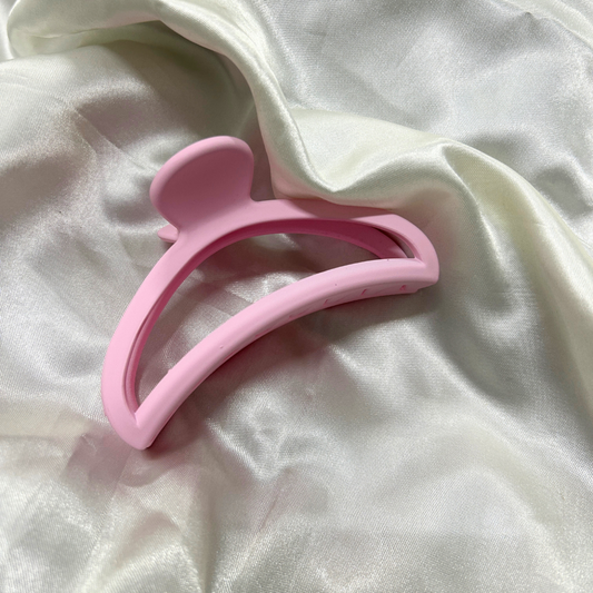 Semi Circle Claw Clip - Pink