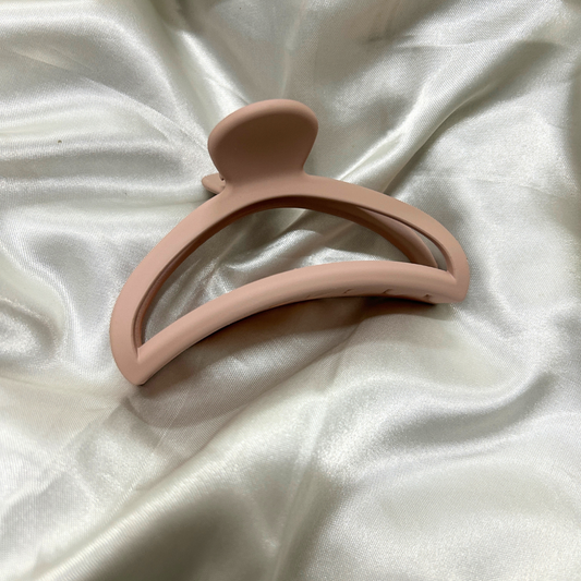 Semi Circle Claw Clip - Brown
