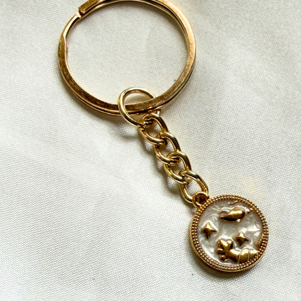 Zodiac Signs Keychain - Gold