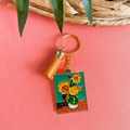 Van Gogh Sunflower Painting Keychain