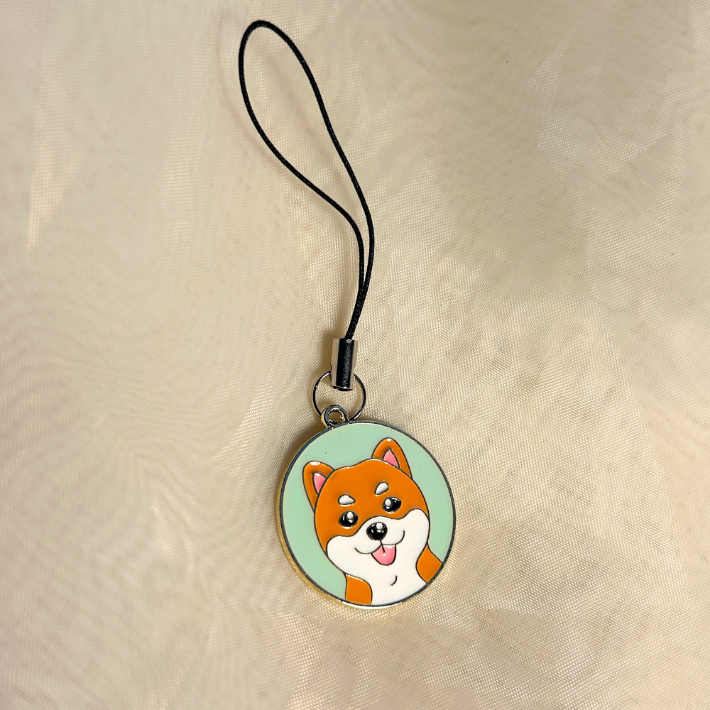 Cute Dog Phone Charm