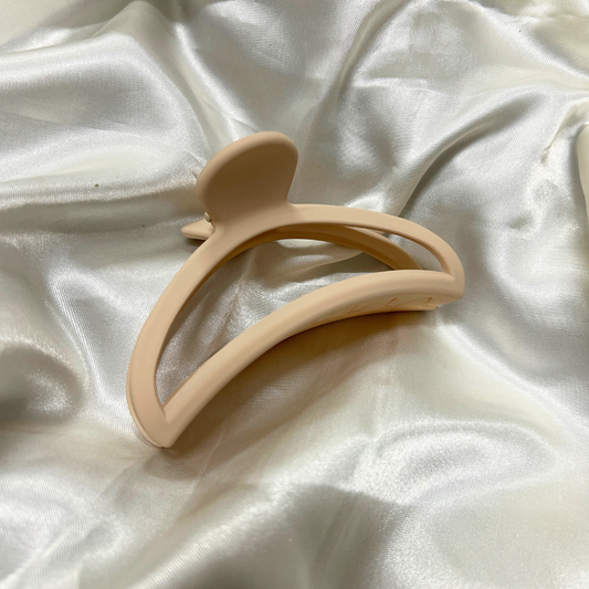 Semi Circle Claw Clip - Brown