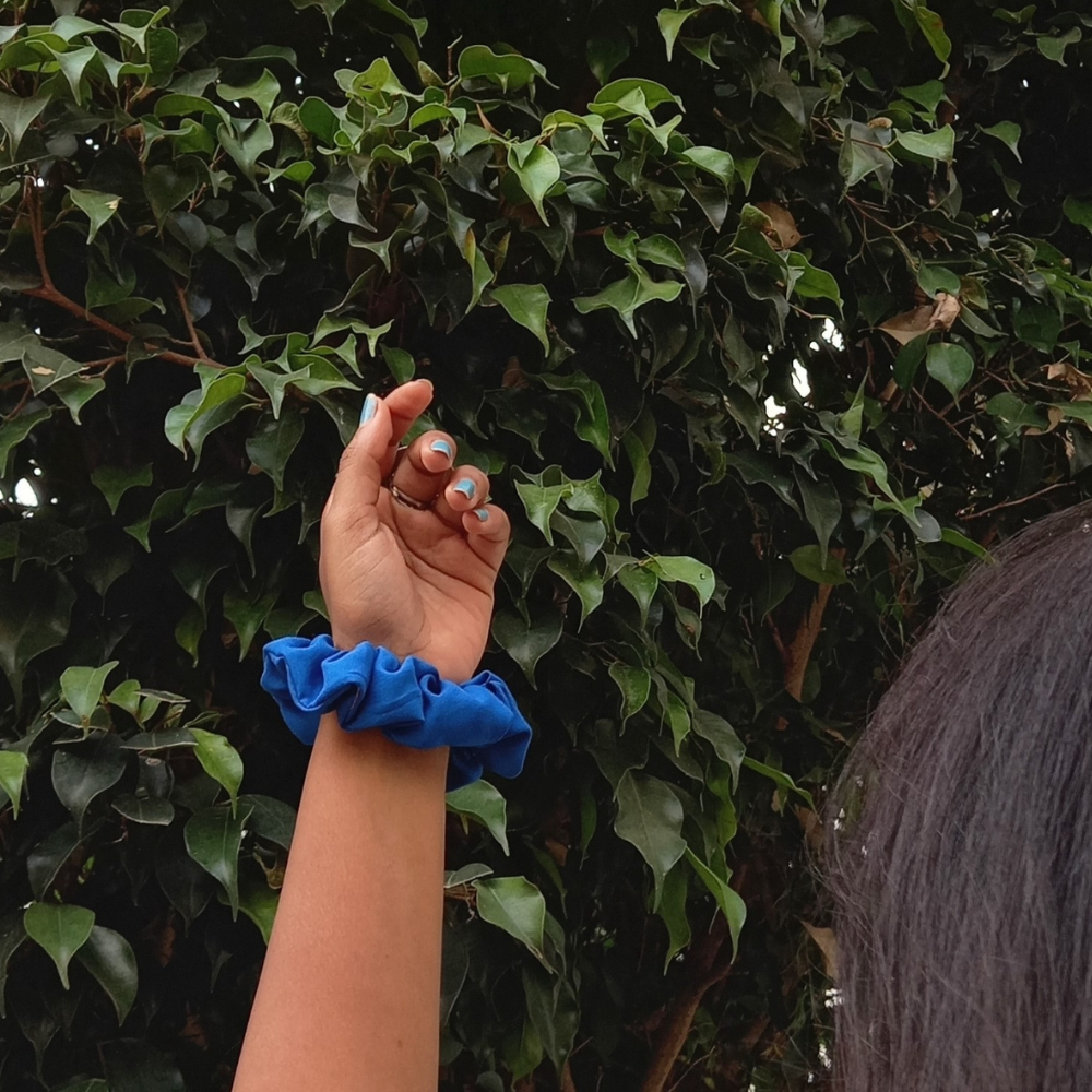 Blue Scrunchie