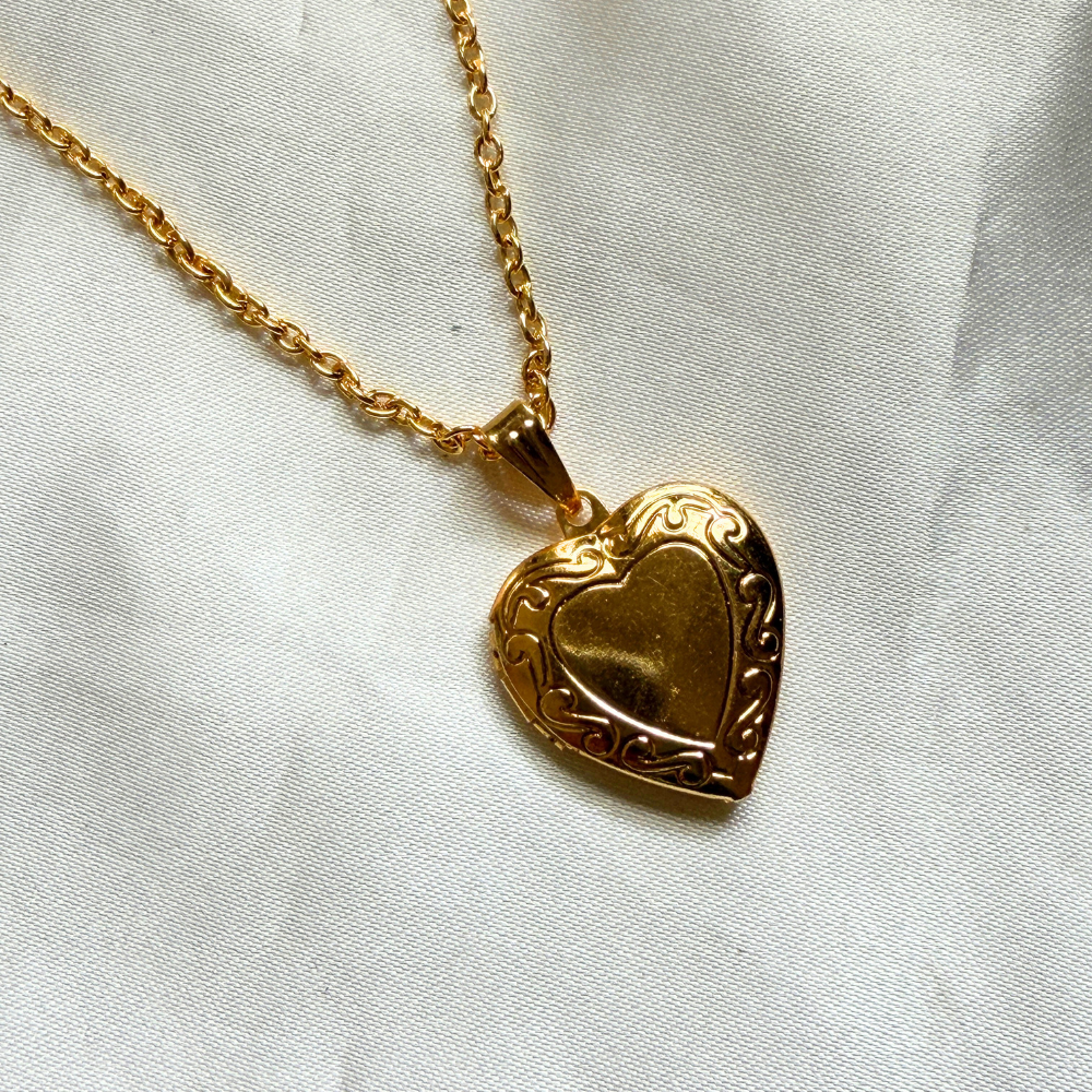Photo Heart Locket - Gold