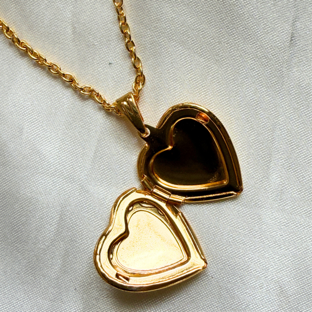 Photo Heart Locket - Gold