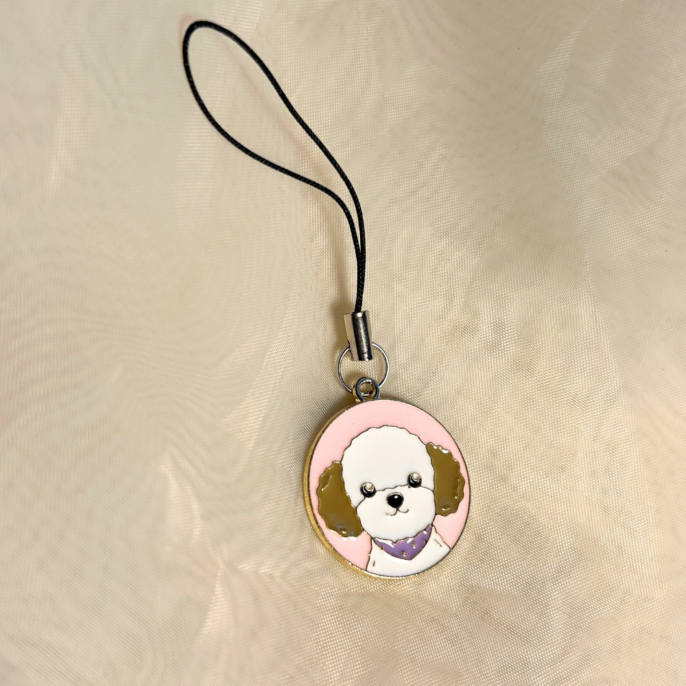Cute Dog Phone Charm
