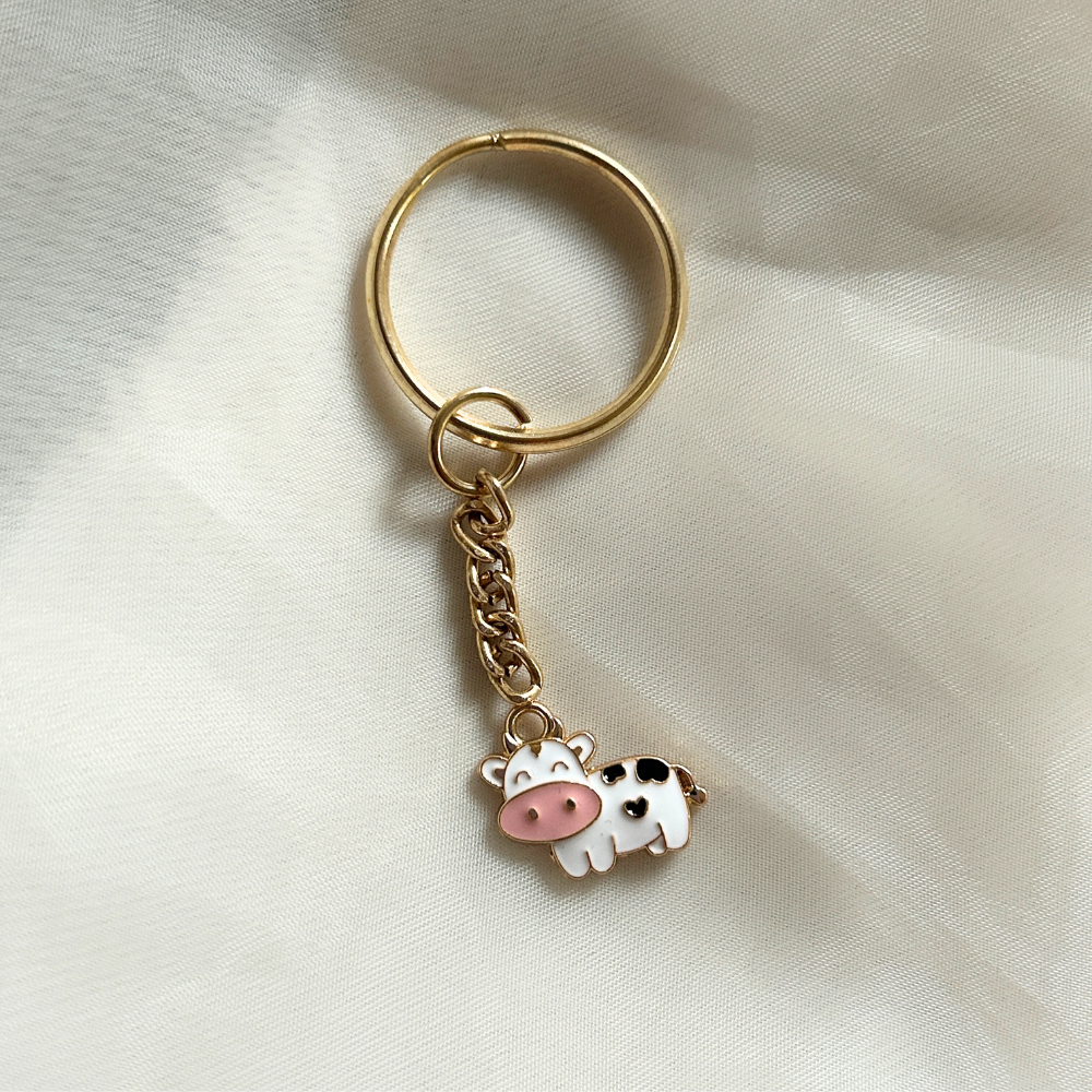 Cow Keychain