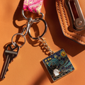 Van Gogh Starry Night Painting Keychain