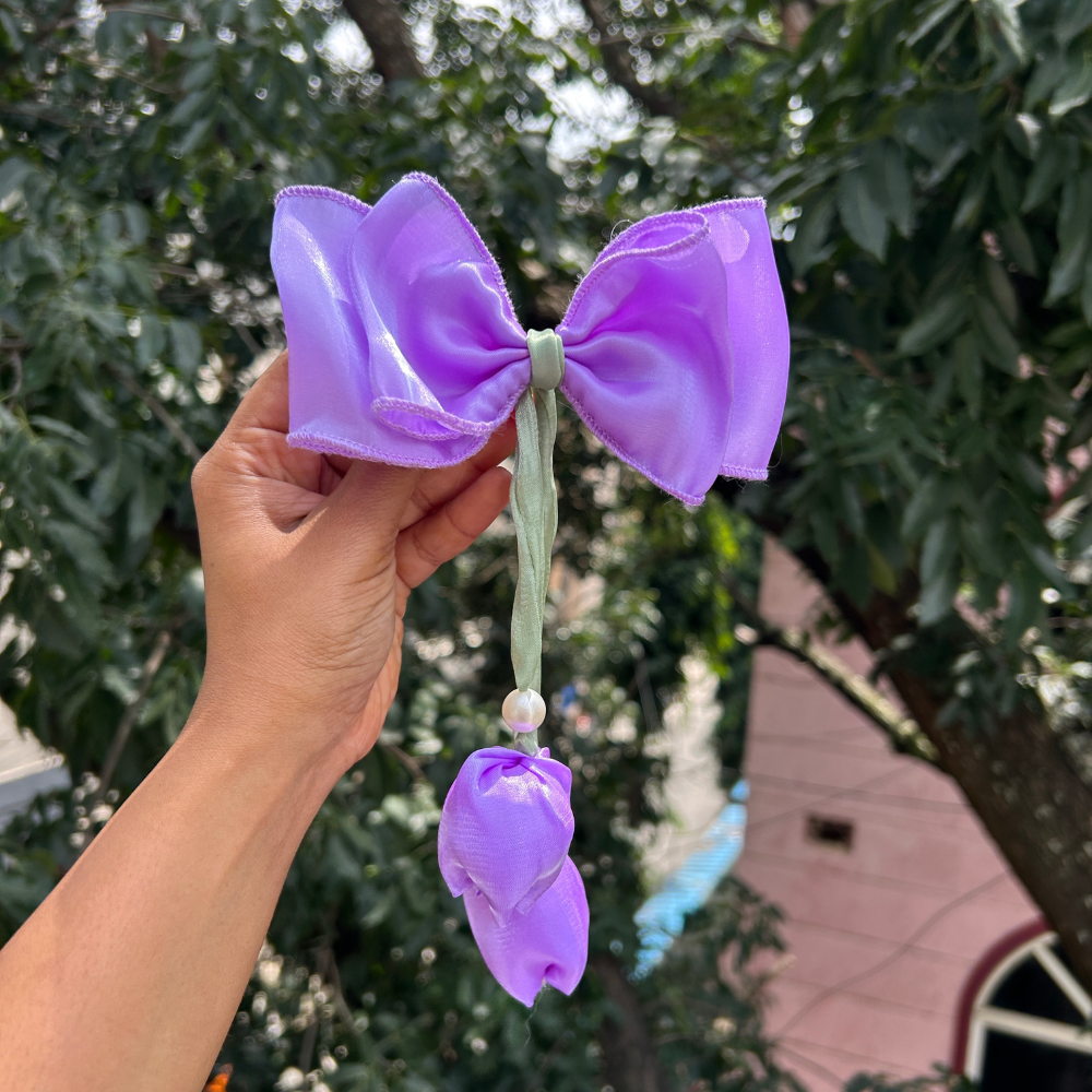 Purple / Lavender Tulip Bow