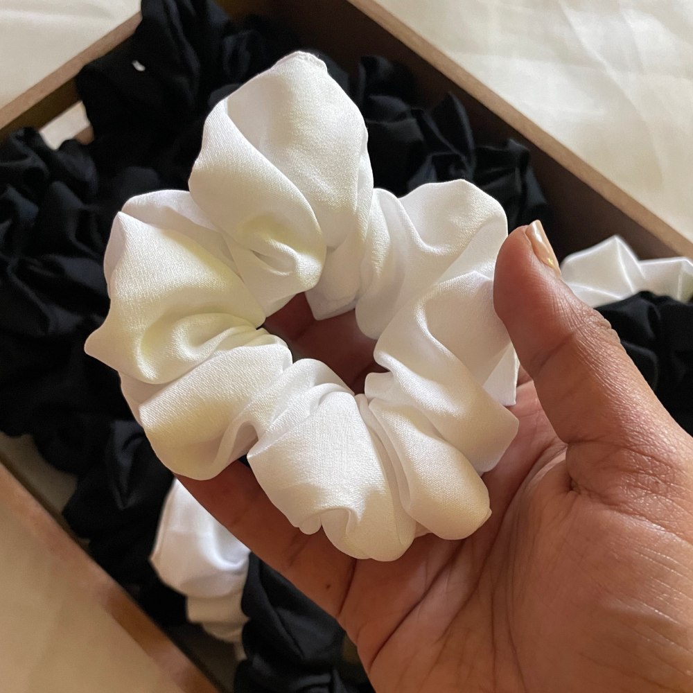 White Scrunchie