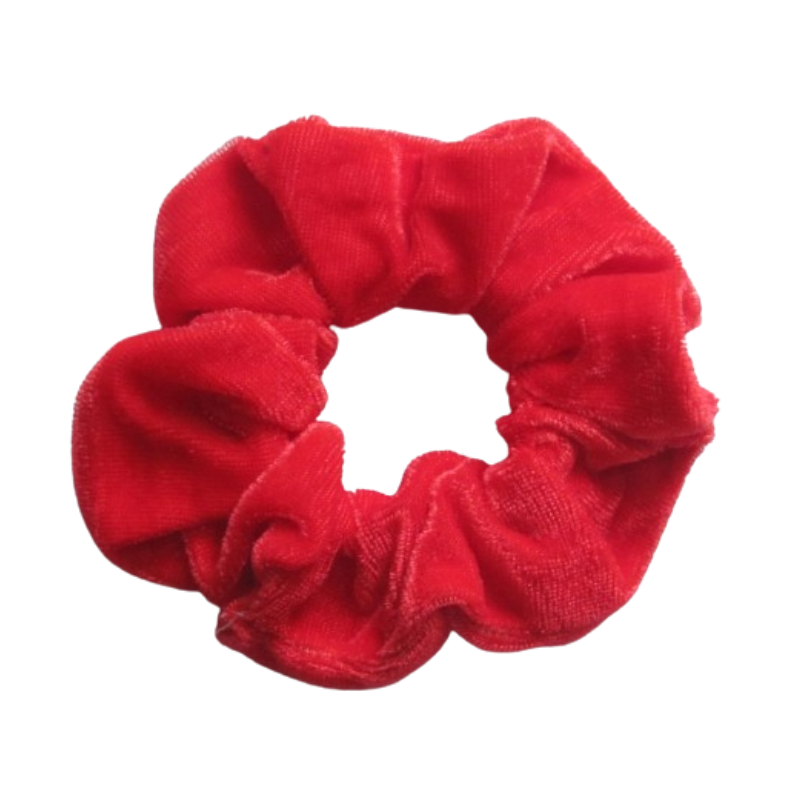 Pink Velvet Scrunchie