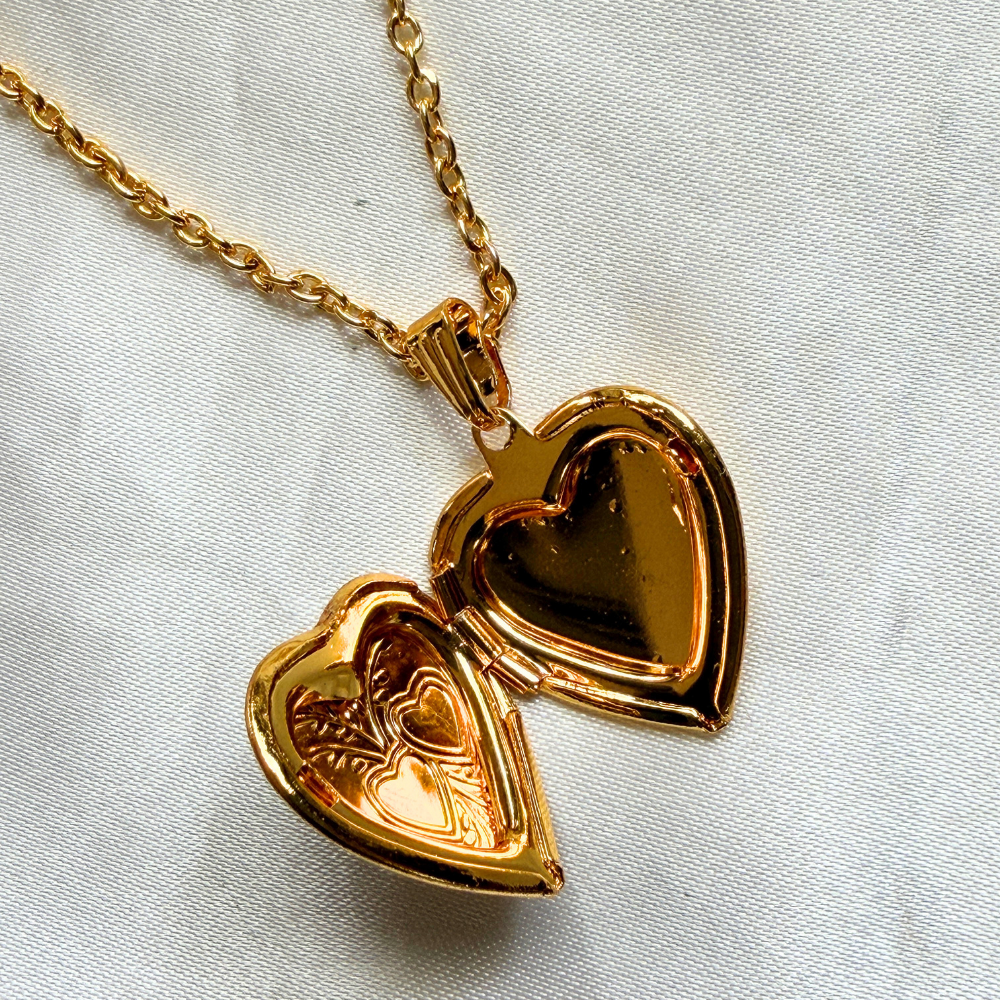 Photo Heart Locket - Gold