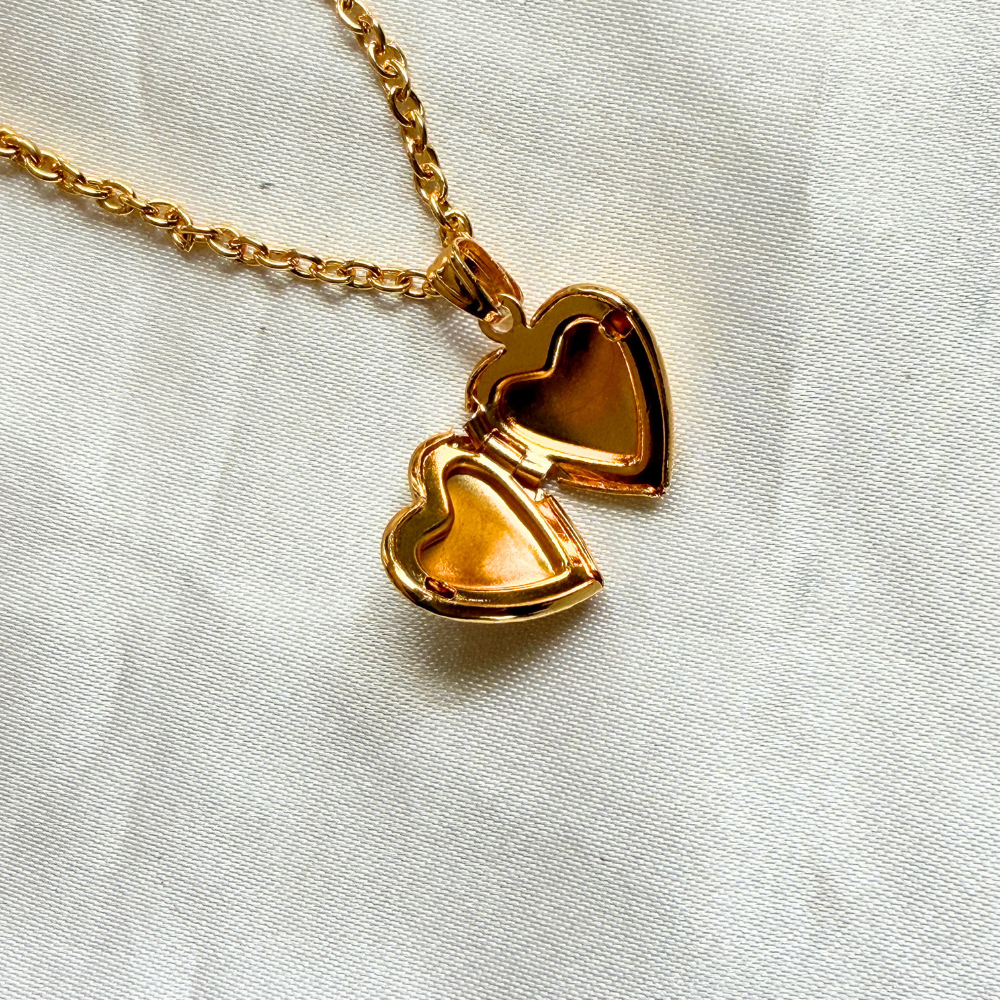 Photo Heart Locket - Gold