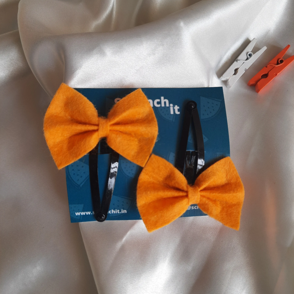 Set of 16 Felt Micro Bows