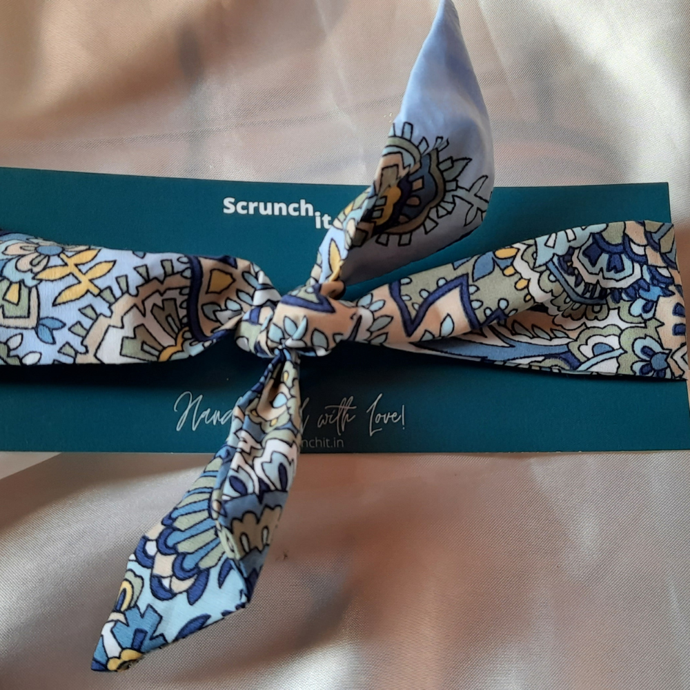 Blue Prints TIY Headband