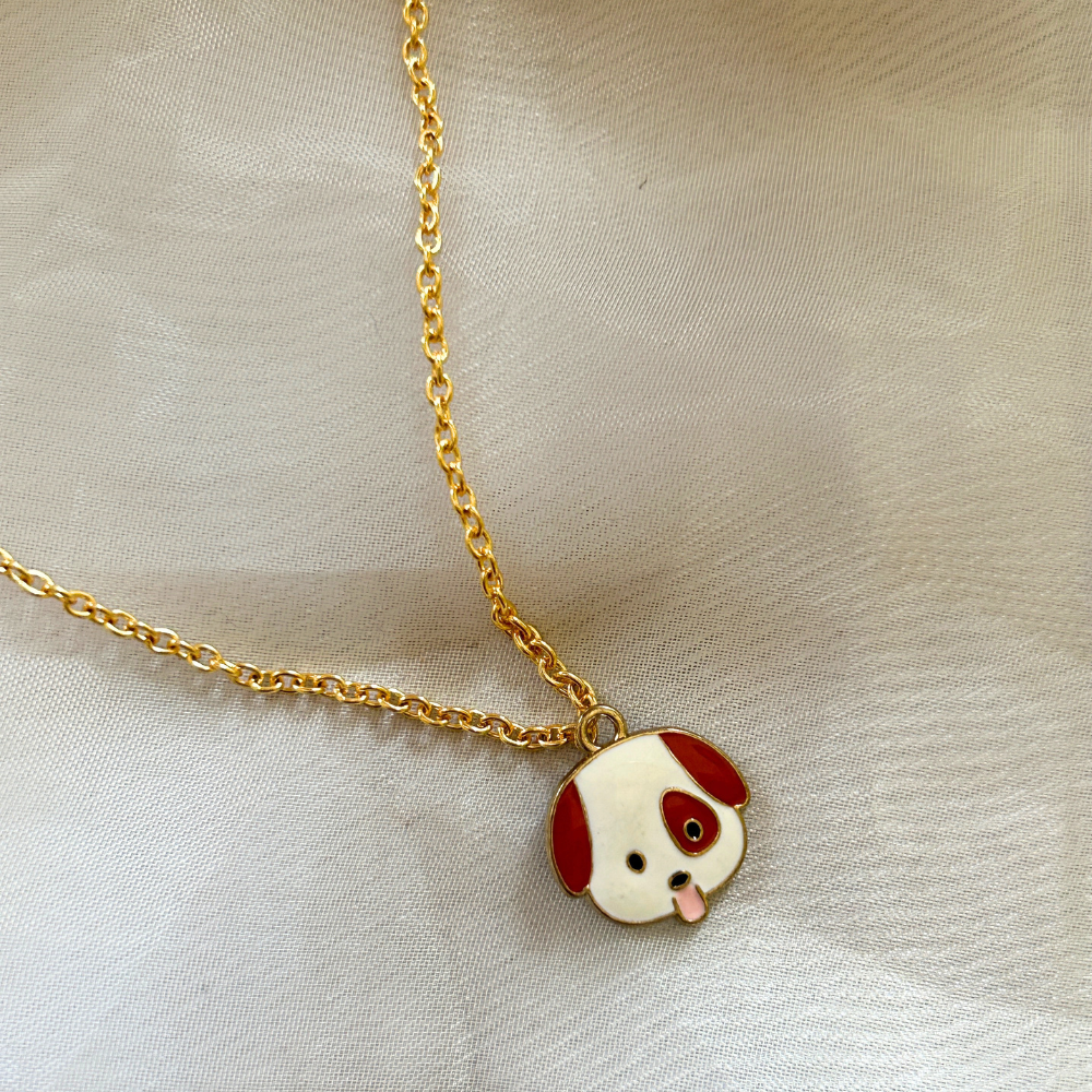 Dog face Charm  Chain