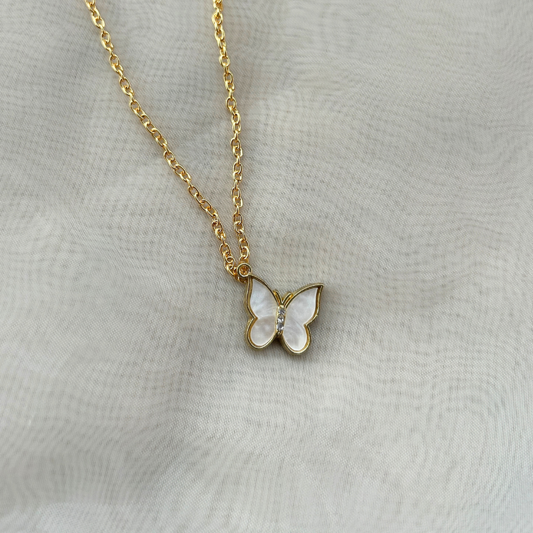 White Butterfly Chain