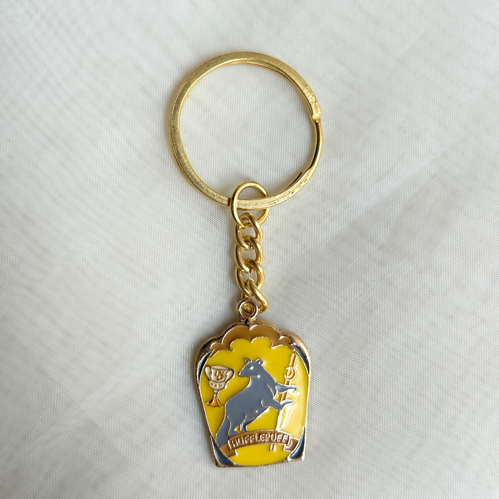 Hufflepuff House Keychain - The Harry Potter Collection – Scrunchit
