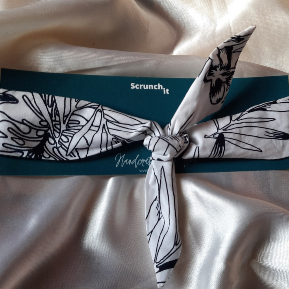 Black Prints TIY Headband