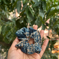Blue Printed Scrunchie - XS