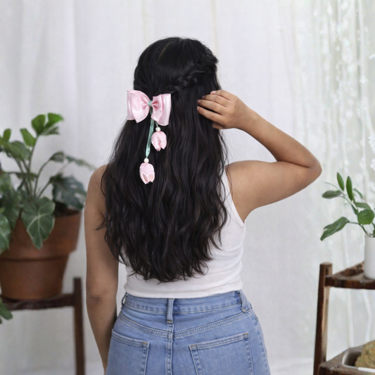 Pink Tulip Bow