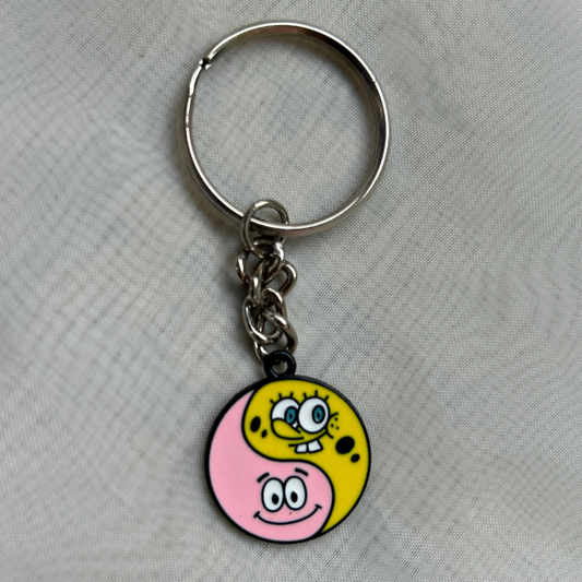 Spongebob and Patrick Keychain