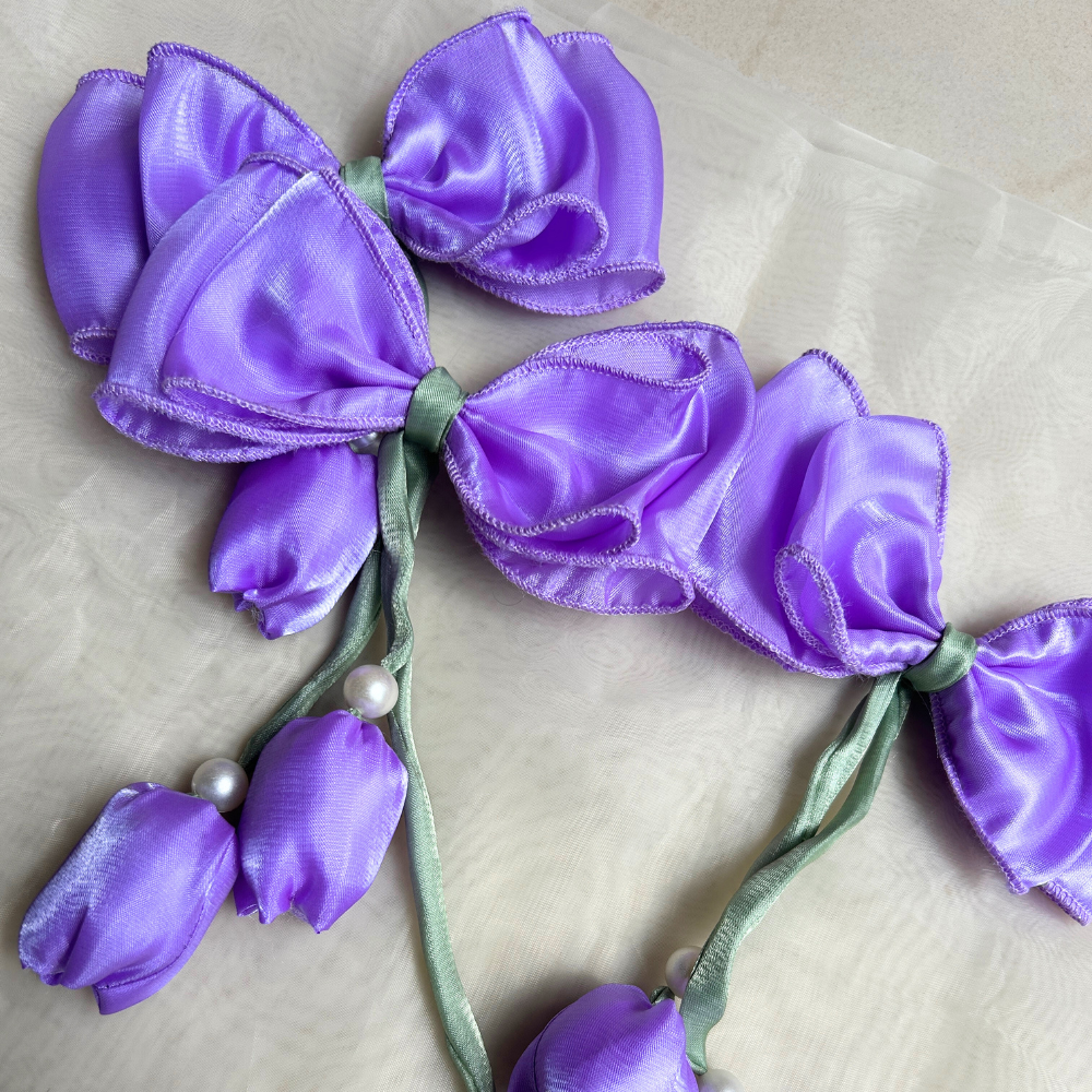 Purple / Lavender Tulip Bow