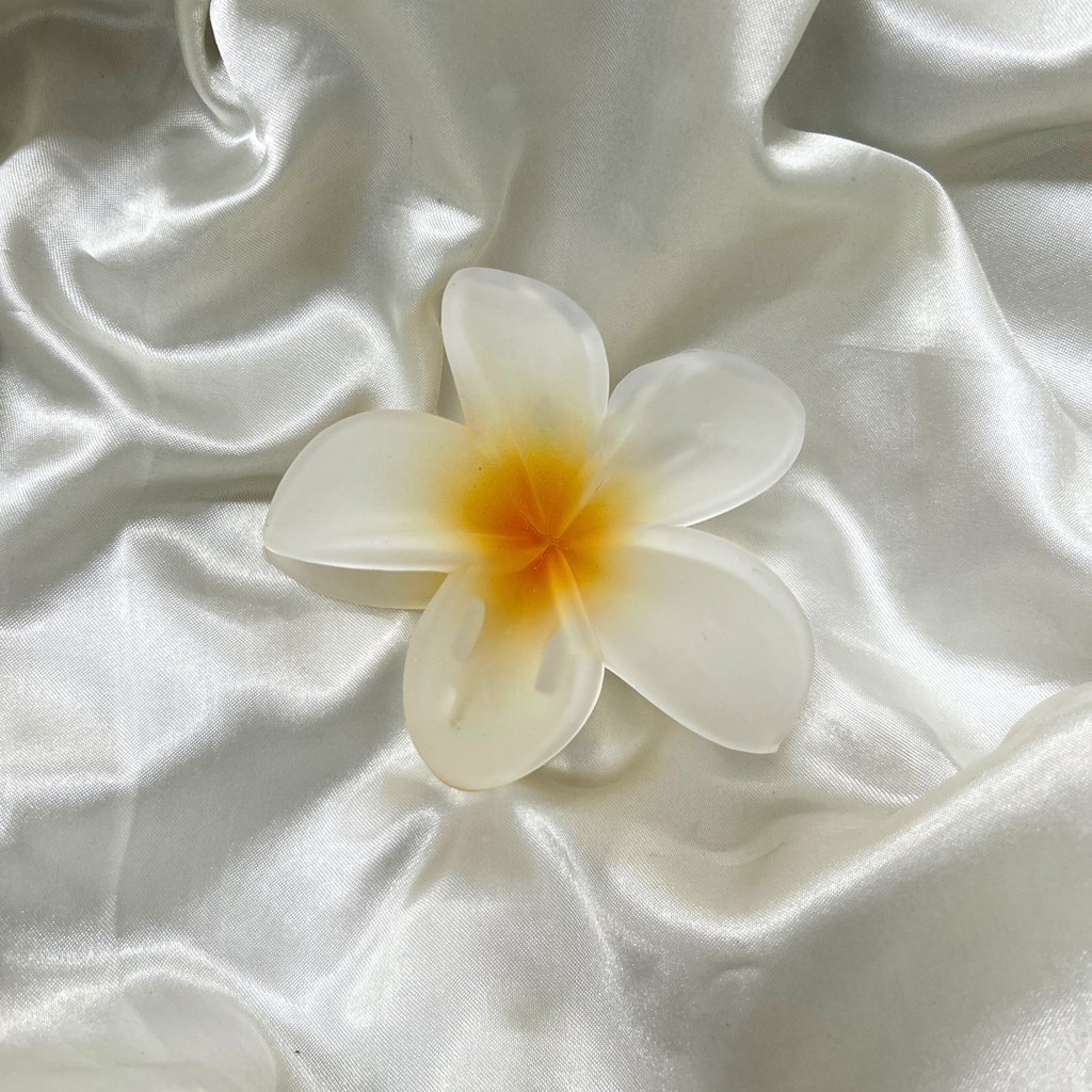 Dark Yellow Flower Claw Clip - Medium