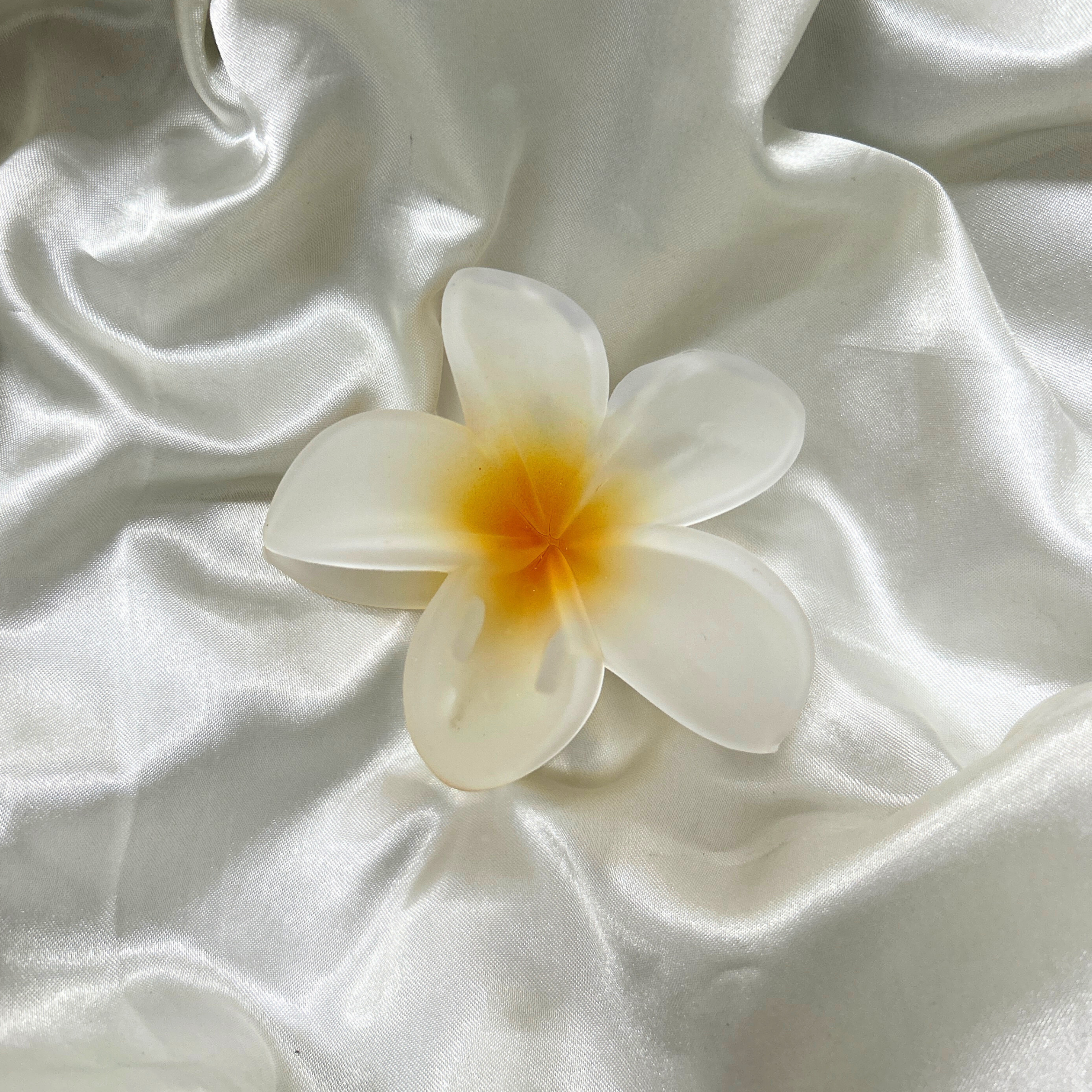 Dark Yellow Flower Claw Clip - Medium